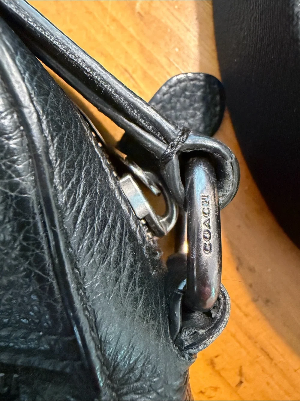 Coach Men’s Houston Flight Bag Black Pebbled Leather Messenger Crossbody